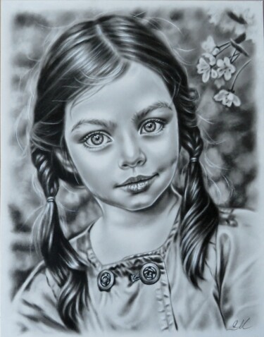 Painting titled ""Girl"" by Monika Rembowska, Original Artwork, Oil
