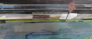 Schilderij getiteld "Highway" door Monika Strugarek, Origineel Kunstwerk, Acryl