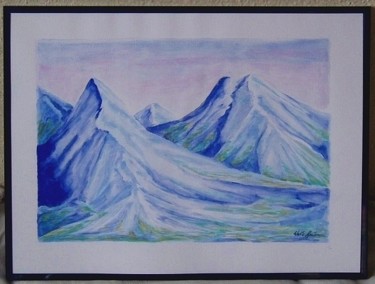 Painting titled "Landscape 1" by Monika Wasik, Original Artwork