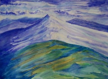Painting titled "Landscape 3" by Monika Wasik, Original Artwork