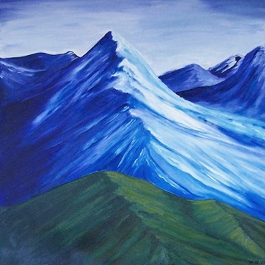 Painting titled "Landscape 4" by Monika Wasik, Original Artwork