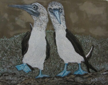 Painting titled "Galapagos Islands B…" by Monikr, Original Artwork, Acrylic