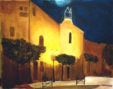 Peinture intitulée "st-valiere-la-nuit.…" par Maryaude, Œuvre d'art originale