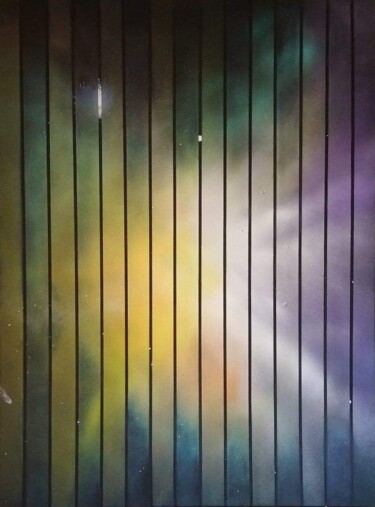 Pintura intitulada "Univers parallèles" por Monique Boudreau, Obras de arte originais, Tinta spray