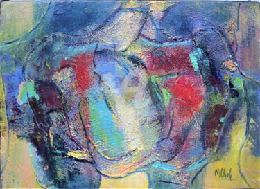 Malerei mit dem Titel "Couleurs Nature" von Monique Chef, Original-Kunstwerk, Acryl