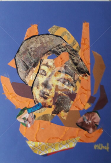 Peinture intitulée "Jeune roi (d'après…" par Monique Chef, Œuvre d'art originale, Collages