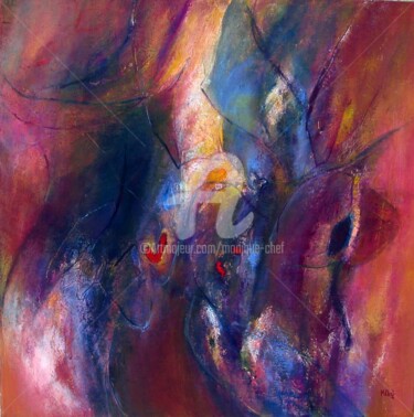 Pintura intitulada "Terre profonde" por Monique Chef, Obras de arte originais, Acrílico