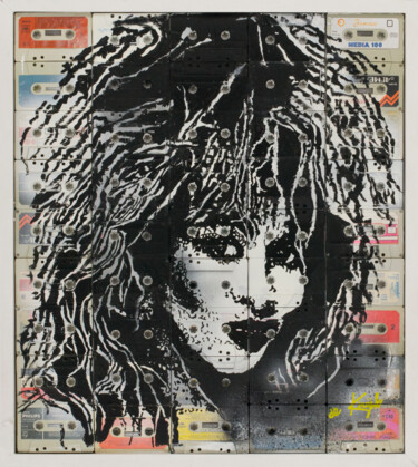 Painting titled "Tina Turner" by Monique De Kruijk, Original Artwork, Acrylic