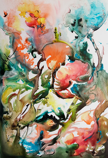 Painting titled "REF 005.jpg" by Monique Delord, Original Artwork, Watercolor