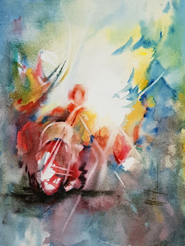 Painting titled "Ref-013.jpg" by Monique Delord, Original Artwork, Watercolor