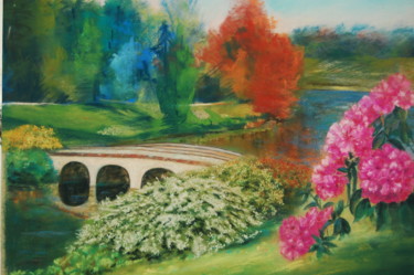 Peinture intitulée "pastel-paysage-12.j…" par Monique Hirel, Œuvre d'art originale