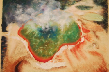 Peinture intitulée "pastel-paysage-30.j…" par Monique Hirel, Œuvre d'art originale