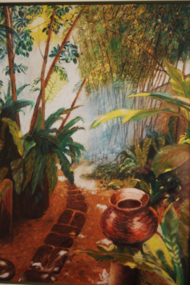 Peinture intitulée "pastel-paysages-che…" par Monique Hirel, Œuvre d'art originale