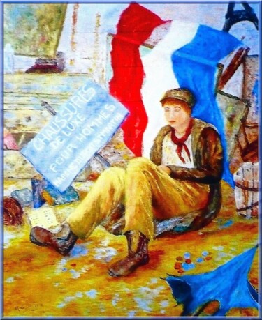Painting titled "le-jour-dapres.jpg" by Monique Laville, Original Artwork, Oil