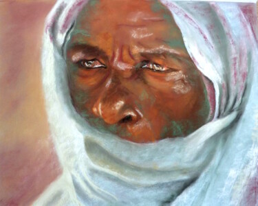 Painting titled "Dans l'Ennedi" by Monique Marie François (Moma), Original Artwork, Pastel