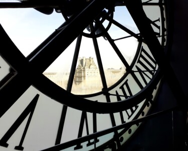 Photographie intitulée "La grande horloge" par Monique Anna Michel, Œuvre d'art originale, Photographie non manipulée