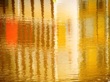 Photographie intitulée "Reflet sur le Canal" par Monique Anna Michel, Œuvre d'art originale, Light Painting