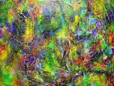 Pittura intitolato "LIESSE" da Monique Rouquier (Jaine M), Opera d'arte originale, Acrilico Montato su Telaio per barella in…