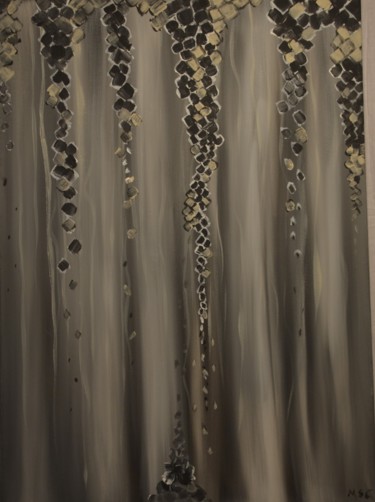 Malerei mit dem Titel "Stalactites" von Monique Schoonenburg (MSC), Original-Kunstwerk, Acryl