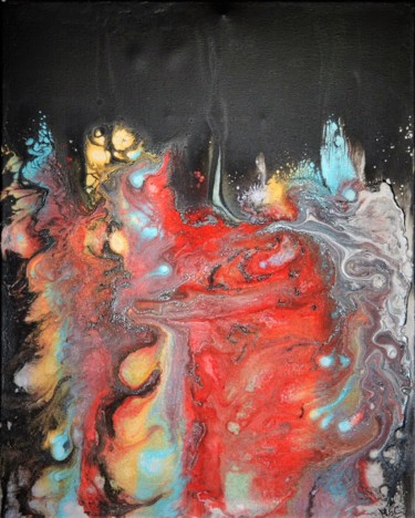 Painting titled "Germ" by Monique Schoonenburg (MSC), Original Artwork, Acrylic
