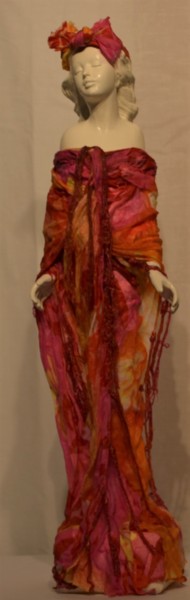 Sculpture intitulée "Mélissa" par Monique Schoonenburg (MSC), Œuvre d'art originale, Plâtre