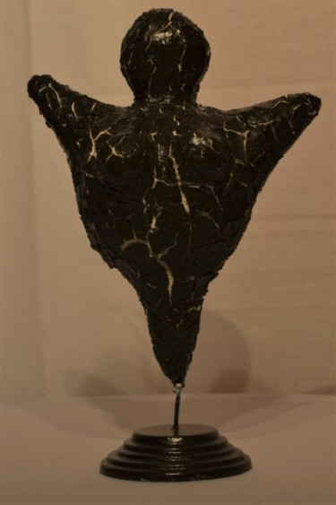 Sculpture intitulée "Dikke mama noir" par Monique Schoonenburg (MSC), Œuvre d'art originale