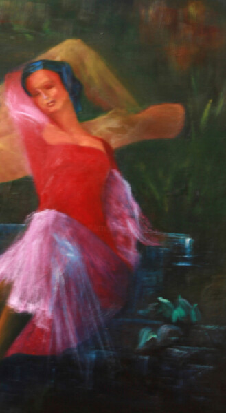 Painting titled "Printemps de Vivald…" by Monique Vivian, Original Artwork, Oil