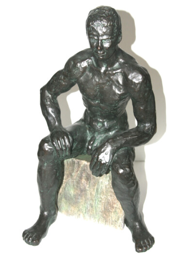 Sculpture titled "Hommage à Rodin - L…" by Monique Vivian, Original Artwork, Metals