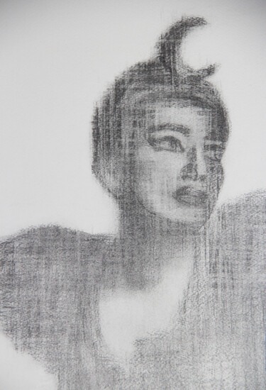 Malerei mit dem Titel "Maria Callas - Dess…" von Monique Vivian, Original-Kunstwerk, Pastell