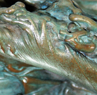 Escultura intitulada "Patine bronze sur o…" por Monique Vivian, Obras de arte originais, Metais
