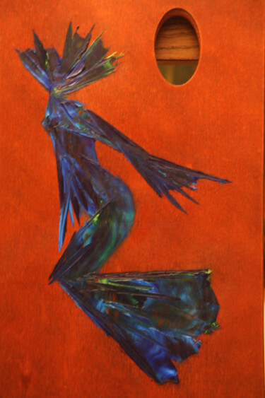 Pintura intitulada "La Sorcière." por Monique Vivian, Obras de arte originais