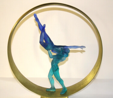Sculpture titled "La danse" by Monique Vivian, Original Artwork, Glass