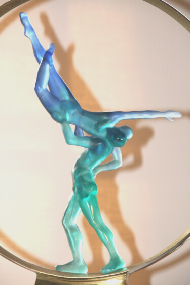 Sculpture titled "La Danse" by Monique Vivian, Original Artwork, Glass