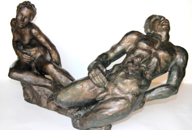 Sculpture intitulée "Passion" par Monique Vivian, Œuvre d'art originale, Résine