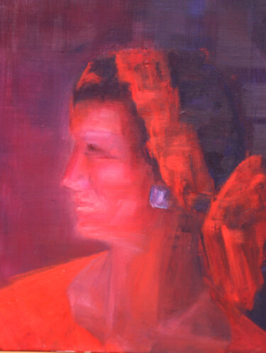 Peinture intitulée "Carmen" par Monique Vivian, Œuvre d'art originale, Huile