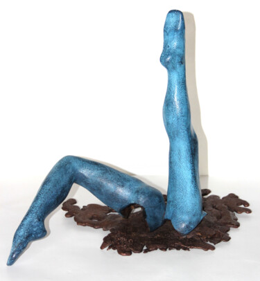 Sculpture titled "Danse Aquatique" by Monique Vivian, Original Artwork, Metals