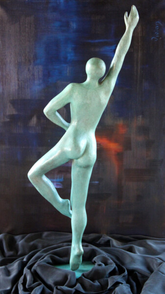 Sculpture intitulée "Danseuse Moderne -…" par Monique Vivian, Œuvre d'art originale, Métaux