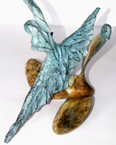 Sculpture titled "Saut de la Danseuse…" by Monique Vivian, Original Artwork, Metals