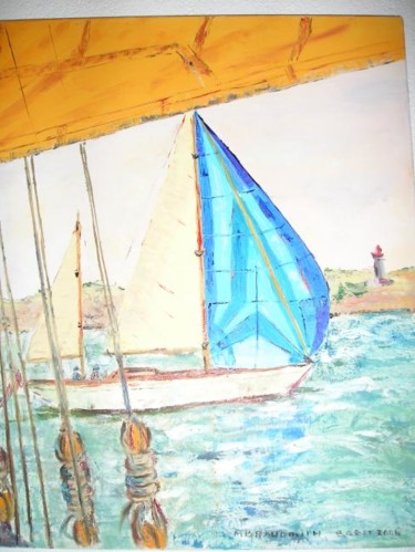 Peinture intitulée "Brest 2004" par Monique Blons Baudouin, Œuvre d'art originale