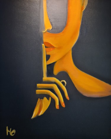 Peinture intitulée "Tous les silences n…" par Monique Corbeau (La Galerie de MO), Œuvre d'art originale, Huile
