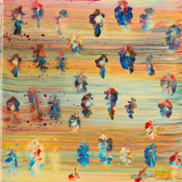 Painting titled "Danse de la vie" by Monique Arnold-Frigerio (ARNOLD), Original Artwork, Acrylic