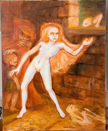 Schilderij getiteld "3-11-92x73-lautre-c…" door André Helluin, Origineel Kunstwerk, Olie