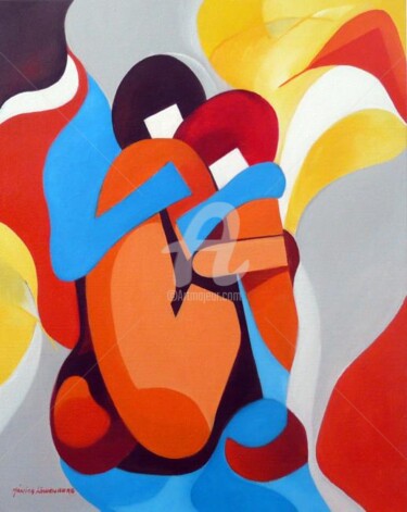 Pintura titulada "CORAZON OLVIDADO" por Monica Lowenberg, Obra de arte original, Oleo