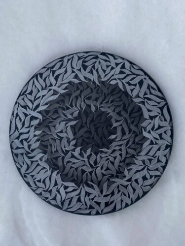 Ζωγραφική με τίτλο "Abstract calligraph…" από Monker, Αυθεντικά έργα τέχνης, Ακρυλικό