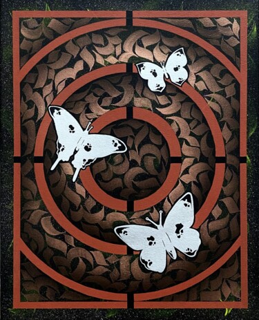 ""Butterflies in the…" başlıklı Tablo Monker tarafından, Orijinal sanat, Akrilik