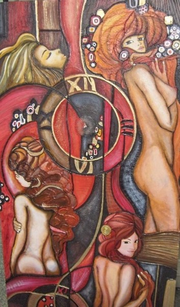 Pittura intitolato "UNA NESSUNA..CENTOM…" da Morena Di Pressa Rizzuto, Opera d'arte originale, Olio