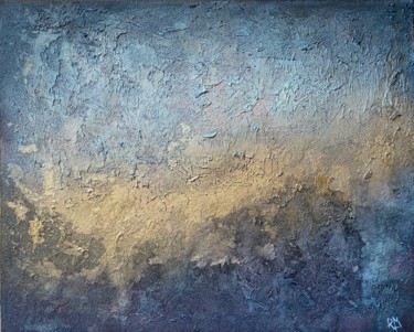 Painting titled "Modèle Deep dark bl…" by Richard Monnay, Original Artwork, Acrylic