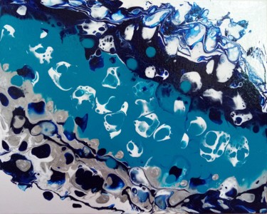 Peinture intitulée "Aqua" par Morgane Sola Ceneda, Œuvre d'art originale, Acrylique