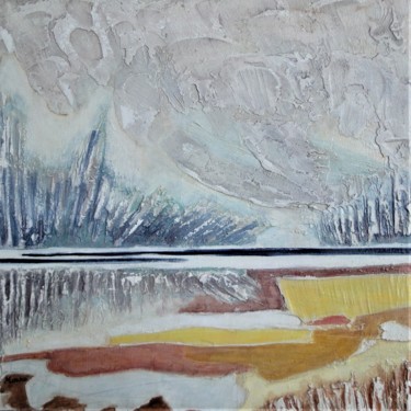 Painting titled "terres incertaines…" by Monro, Original Artwork, Oil