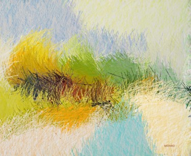 Arte digitale intitolato "La mare au soleil" da Monro, Opera d'arte originale, Lavoro digitale 2D